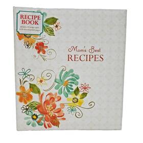 Qp12-10575 C. R. Gibson Moms Best Recipes 3-ring Binder Floral Pattern Pocket And Divider Page