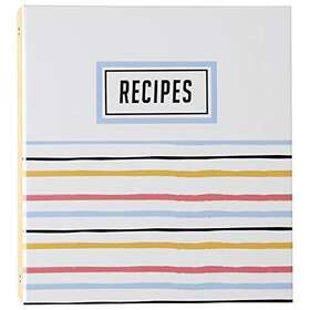 Qp12-24440 C.r. Gibson Bloom Pocket Page Book Binder With Recipe Index Cards 8.5 Inch W X