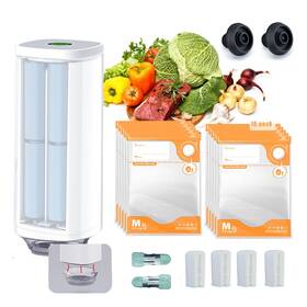 Vfb-10-dd Cabibox Compact Vacuum Sealer For Food Handheld Machine With 10 Reusab
