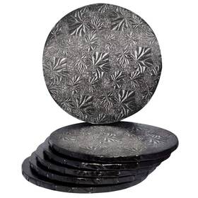 Cake S.o.s 680051550862 10 Inch Black Round Sturdy Board Drums For Displaying Cakes 1/2 Th