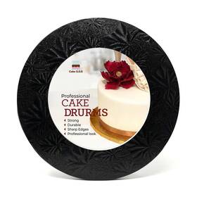Cake S.o.s 680051551142 12 Inch Black Round Sturdy Board Drums For Displaying Cakes 1/2 Th Cake S.o.s 680051551142 12 Inch Black Round Sturdy Board Drums For Displaying Cakes 1/2 Th