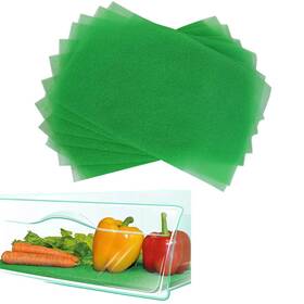 2312141858 Camland 6 Pcs Fruit And Veggie Life Extender Liner - 17.7x11.4 Inch Sponge Fridge Shelf