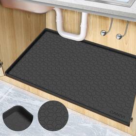 Kd002cb Canivi Under Sink Mat 28 Inch X 22 Waterproof Silicone Tray For Kitchen And L