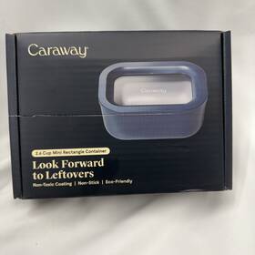Kw-mnrc-102 Caraway Home Mini Rectangular Food Storage Container 2.6 Cup Navy Blue