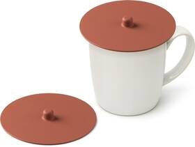 Udgsilppld3 Carrotez 2 Pack Silicone Cup Cover Lids 4.3 Inch Mug Covers Reusa... Fast Ship
