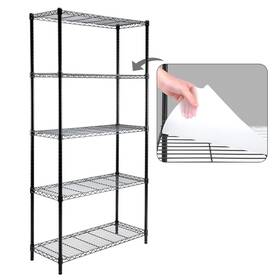 Ef33651 Catalina Creations Efine 5-shelf Shelving Unit With Shelf Liners Set Of 5 Nsf Certified Adjust Ef33651 Catalina Creations Efine 5-shelf Shelving Unit With Shelf Liners Set Of 5 Nsf Certified Adjust
