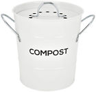 Cb21629 Spigo Steel Kitchen Compost Bin With Vented Charcoal 815691021629