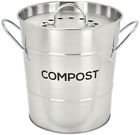 Cb21643 Spigo Steel Kitchen Compost Bin With Vented Charcoal 815691021643