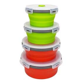 Ee1h03 Ccyanzi Round Silicone Food Storage Containers With Lids Collapsible Con
