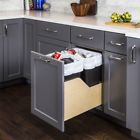 Cdm-wbmd35b Hardware Resources Preassembled Quart Double Pullout Waste Container System With