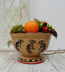 14.14.7.4 Ceramic Hand Fruit Ack Kokopelli Bowl Painted 83281 Western