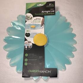 Charles Viancin 700527519753 New Blue Daisy Silicone Lid 11 Inch