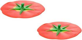 9612 Charles Viancin - Set Of 2 Tomato 4 Inch Silicone Drink Covers Airtight Seal On 9612 Charles Viancin - Set Of 2 Tomato 4 Inch Silicone Drink Covers Airtight Seal On