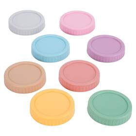 Ft-ftk021a Chefbee Wide Mouth Mason Jar Lids - 8pcs Colored Multicolored