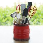 Chefs Stoneware Utensil Holder Medium Red 844819027038