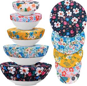 Yd-chengu-945 Chengu 10 Pack Cloth Bowl Covers For Bread Rising Reusable Fabric Multicolor