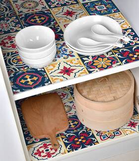 Ciciwind 762739284563 Adhesive Shelf Liner Patterned Contact Paper Drawer And
