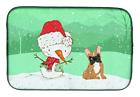 Ck2086ddm Carolines Treasures Fawn French Bulldog Snowman Christmas Dish 652259277285