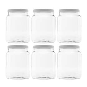 43237-2 Clearview Containers Plastic Storage Jars With Leak Proof Lids Bpa Free Hand Wash Only 64oz 6p 43237-2 Clearview Containers Plastic Storage Jars With Leak Proof Lids Bpa Free Hand Wash Only 64oz 6p