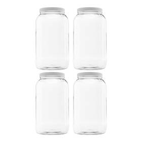 Clearview Containers 799234424767 Plastic Storage Jars With Leak Proof Lids Bpa Free Hand Wash Only 128oz 4 Clearview Containers 799234424767 Plastic Storage Jars With Leak Proof Lids Bpa Free Hand Wash Only 128oz 4