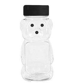 Clearview Containers 8 Oz Honey Bear With Flip Top Lid Plastic Squeeze