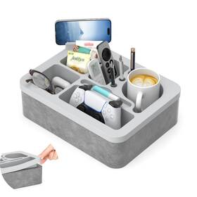 Clesoo 679262903703 Couch Cup Holder Tray Silicone Pillow Foam Bed Snack So