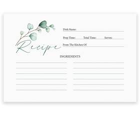Clever Signs 732131206135 Premium Recipe Cards Double Sided- 4x6 Inches Thick Card With Plenty O