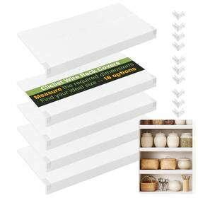 Clicliet 753763152614 Wire Rack Covers For Shelves 30 16 Pvc Inch Wires Shelf Cover Shelfs Covers