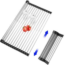 Ex-ddr-nuhb01 Clngai Roll Up Dish Drying Rack Expandable Over The Sink Drainer Sta... Fast Ship Ex-ddr-nuhb01 Clngai Roll Up Dish Drying Rack Expandable Over The Sink Drainer Sta... Fast Ship