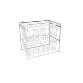 Closetmaid 075381043236 Wire 2-drawer Organizer White Closetmaid 075381043236 Wire 2-drawer Organizer White