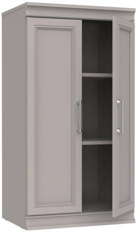 Ms-2116-3s1d Closetmaid 10000-04844 Modular 21 Inch W 3 Shelf 2 Door Cabinet - Smoky Taupe