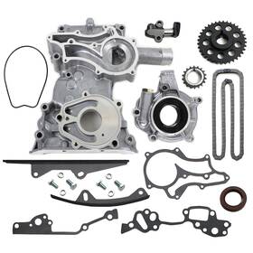 Tk10120tcop Cns Hd Timing Chain Kit 2 Heavy Duty Metal Guide Rails Cover And Oil