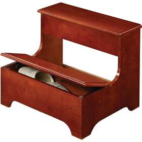 Coaster 021032028039 Furniture Luke Warm Brown 2-tier Step Stool With 18.75 Inch X 15.75