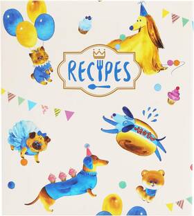 901003 Cofice Recipe Binder 8x9 4x6 8.5 X 2 9.5 Inches Dog