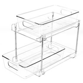 Ckh-clear-2 Cokihom 1 Pack 2-tier Bathroom Organizers And Storage Clear Under Sink Organizer Van Ckh-clear-2 Cokihom 1 Pack 2-tier Bathroom Organizers And Storage Clear Under Sink Organizer Van