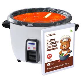 Scl-01 Cokuma 20 Pack Slow Cooker Liners Fits 3-8 Quarts Disposable Oval Bag Scl-01 Cokuma 20 Pack Slow Cooker Liners Fits 3-8 Quarts Disposable Oval Bag