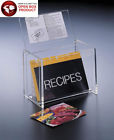 Comin16ju012008 Huang Acrylic Lucite Recipe Box Holder With Lid Display And
