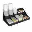 87530 Comorg-blk Ems Mind Reader Llc Pioneer Breakroom Organizer 11 Compartment Condiment Holder New 00334