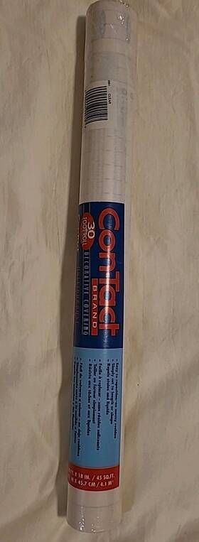 30ftx18 Con-tact 090444999107 Clear Multipurpose Decorative Covering Inch Contact Brand Repels Stains New