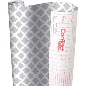 16f-c9a0a2-06 Con-tact Creative Covering 18 Inch X 16 Ft Talisman Glacier Gray Shelf Liner 6 Rolls