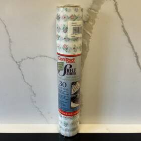 5m6600 Con-tact Vintage Brand Shelf Liner Stitchery Rose Contact Paper 30 Ft Roll Nos