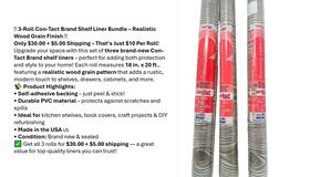 Con Tact 790444047487 Con-tact Self-adhesive And Grip Shelf Liners Durable -3 Creative Covering Adhesive Con Tact 790444047487 Con-tact Self-adhesive And Grip Shelf Liners Durable -3 Creative Covering Adhesive