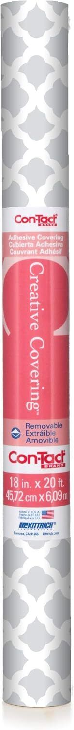 09f-c9a0a3-12 Con-tact Brand Creative Covering Self-adhesive Shelf Talisman Glacier Gray