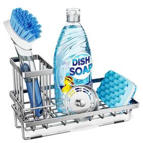 Zwj46s Consumest Sink Caddy Kitchen Sponge Holder With Dish Brush O