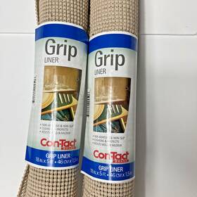 05f-c7k59-01 Contact Con-tact Brand Grip Liner 2 Rolls Taupe 18 Inch X 5ft Each New 05f-c7k59-01 Contact Con-tact Brand Grip Liner 2 Rolls Taupe 18 Inch X 5ft Each New