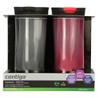 Contigo Snapseal Double-wall Insulated Plastic Travel Mug 2pk 16oz Black A 840276124570