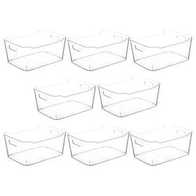 Control Kitchen 687368937270 Clear Plastic Storage Bins Small Fridge Organizer Organizers And Sto