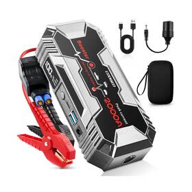 Fljs0002 Coogeo Car Battery Jump Starter Portable 2000a Pack For 8.0l G
