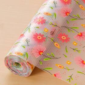 Cooyes 659381110459 Shelf Liner Premium Non-adhesive 24 Inch W X 120 L Green Pink Yellow