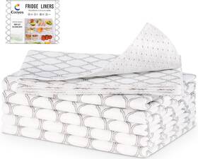 Cooyes 744110979336 Non Slip Refrigerator Liners 2 In 1 Absorbent Fridge And Fresh Ma